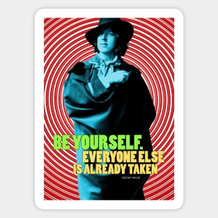 Oscar Wilde Quote 2 Sticker